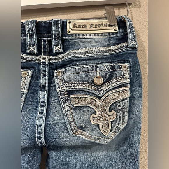 Rock Revival Beet Red Mid-Rise Skinny Stretch Jean - Picture 13 of 16